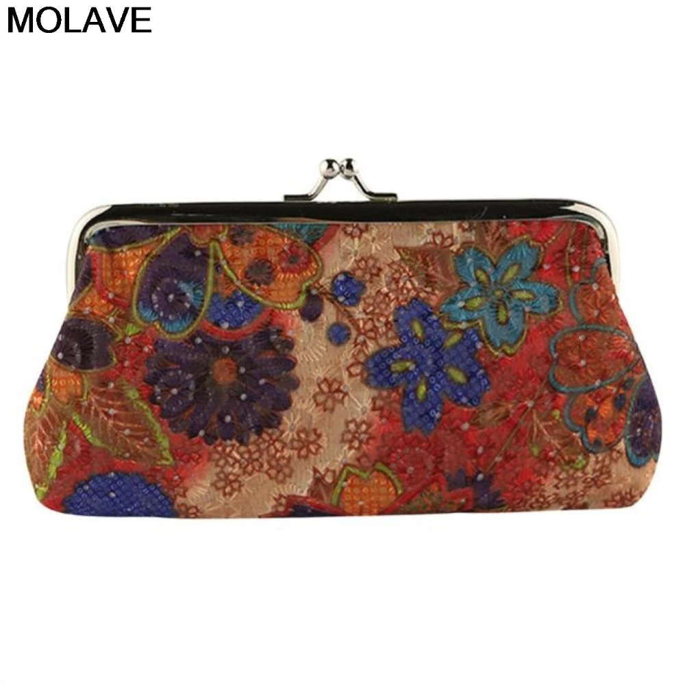 Coin Purse Women Wallet Retro Vintage Flower Small Hasp Clutch Gift coin purse women wallet coin wallet