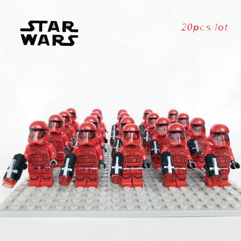 21PCs//Lot Star Wars First Order Stormtrooper Mini Figures Sale Movie Battle Pack