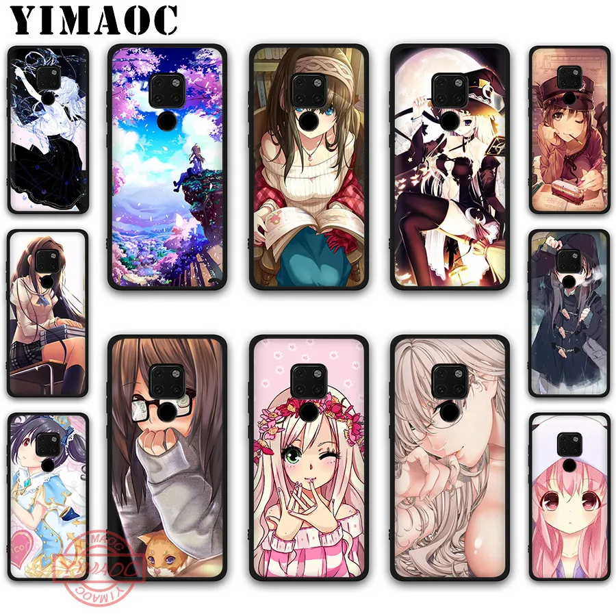YIMAOC The anime kawaii girl Soft Silicone Case for Huawei Mate 10 20 30 Lite Pro Nova 2i 3i 3 4 5i 2 | Мобильные телефоны и