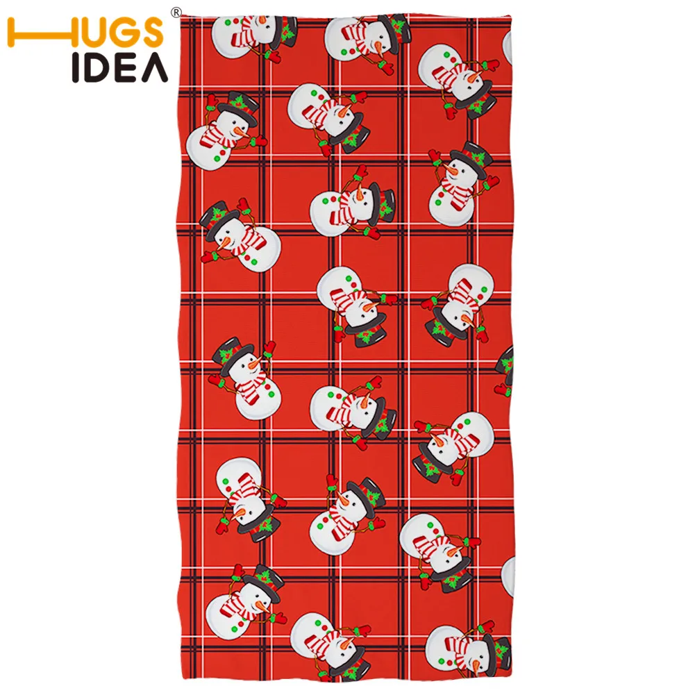 CC4431 HUGSIDEA Merry Christmas печатное банное полотенце для душа s из микрофибры популярное пляжное полотенце Размер 35 х75, 75x140 рождественское полотенце s - Цвет: CC4431