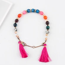 Богемский многоцветный Регулируемый браслет для женщин ручной работы, свадебный подарок