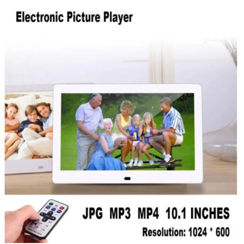 

ZK40 10.1 Inch HD Digital Picture Frame Picture Mult-Media Player MP3 MP4 Alarm Clock For Gift With Detachable Holder