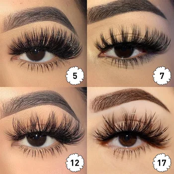 

3D Mink Lashes Packaging Boxes 25 mm Mink Eyelashes Bulk Eyelash Extension Supplies Natural Thick Long False Eyelashes Dramatic