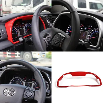

Dash Board Decoration Trim Sticker for Toyota 4Runner 2010+ Silver Red Carbon fiber Decal Car Interior Accessories