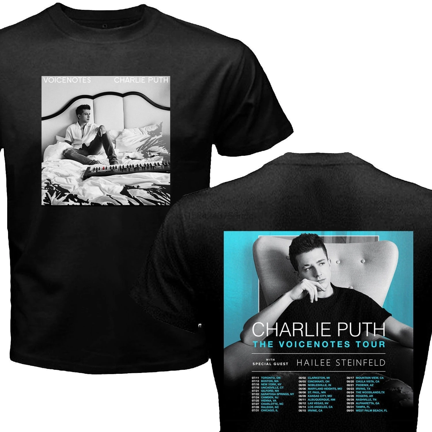 Мужские модные хлопковые футболки Charlie Puth The Voicenotes Tour Date мужские повседневные