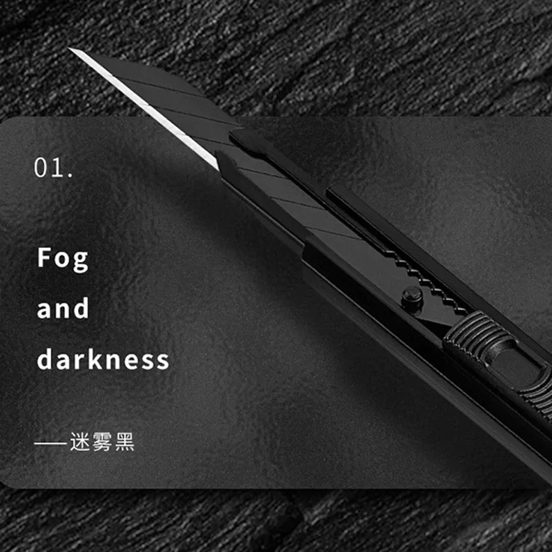 Fizz Utility Knife Aluminum Alloy Metal Blade Self-locking Design Sharp Angle with Fracture Knife Cutter utility knife,box cutter,cutting knife,art knife,box opener