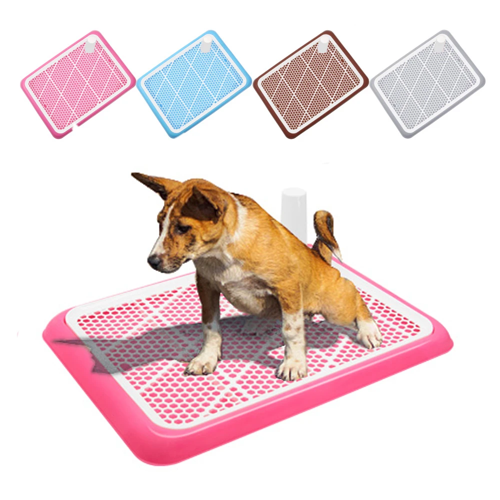 Interior perro portátil bacinica para perros 2 capas de baño hombre hembra perros gatos caja de arena cachorro soporte de bandeja|Cajas de desechos| AliExpress