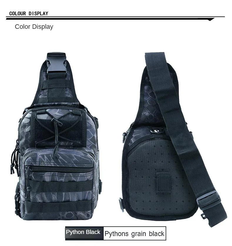 Оксфордская армейская сумка для фанатов, камуфляжная открытая спортивная маленькая нагрудная сумка, сумка через плечо, уличная тактическая сумка, грудь B
