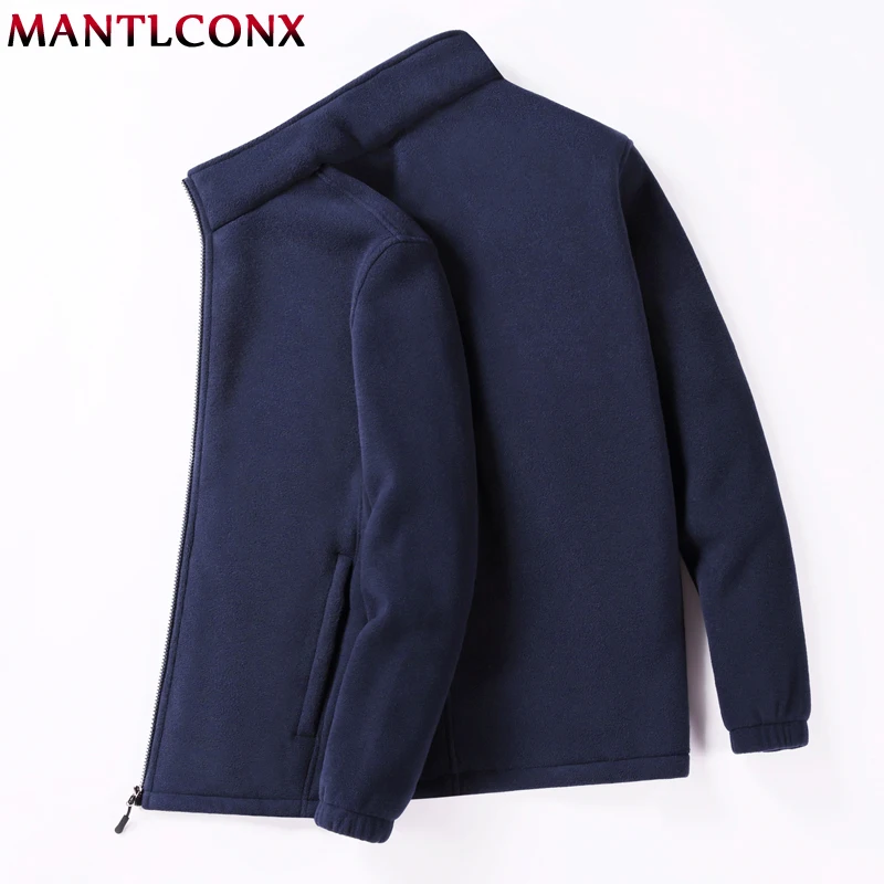 MANTLCONX M-9XL, флисовая Мужская куртка большого размера, Мужское пальто большого размера, уличные теплые куртки и пальто для мужчин, зимние
