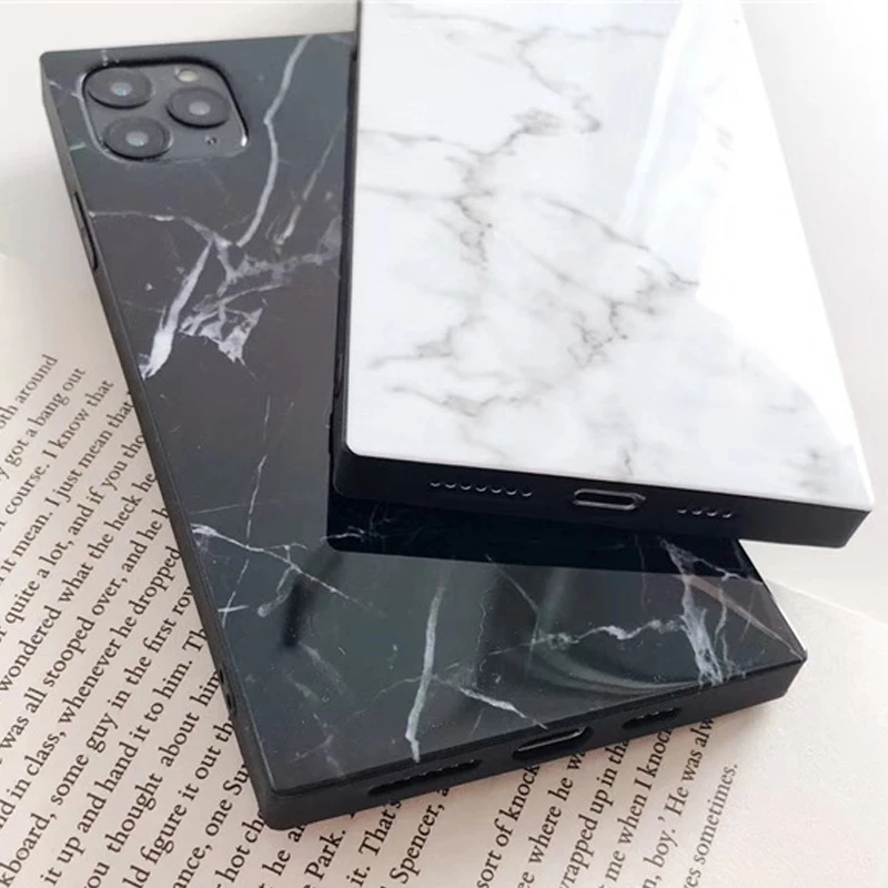 Мраморная текстура чехол для iPhone 12 Pro Max роскошный гранитный камень мягкий IMD
