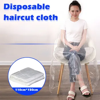 

150/200Pieces Disposable Hair Dye Cape Durable Waterproof Apron Salon Capes Washing Pads Shampoo Capes Hairdressing Cloth L505