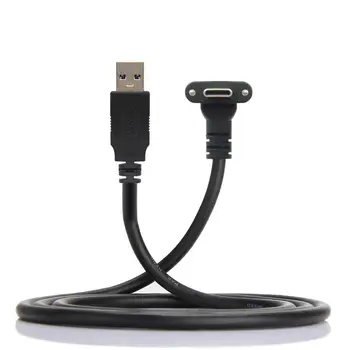 

Chenyang Fit for Oculus Link VR USB 3.1 Type-C Dual Screw Locking to Standard USB3.0 Data Cable