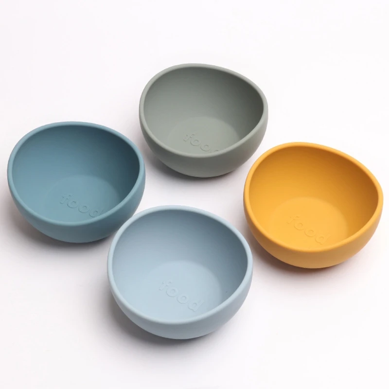 

Baby Feeding Bowl Food Grade Silicone Bowl Baby Plate Kids Tableware Waterproof BPA Free