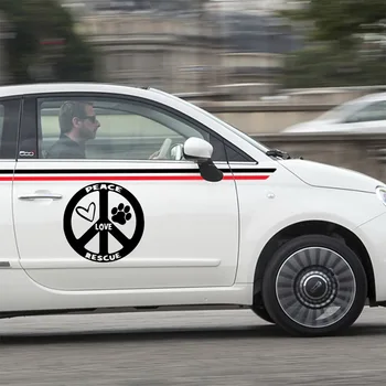 

Cartoon Art words Car Accessories Exterior Vinyl Decal For Rearview Mirror Car Head Engine Cover Windows Decoration