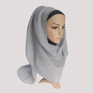 Монохромный нация Жемчуг шифон пузырьковая крышка платок Горячая распродажа высокое качество мусульманский женский хиджаб шарф