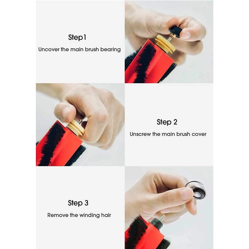 Replacement Accessories for XiaoMi for Roborock S5 Max S50 S55 S6 S6 Pure Vacuum Cleaner Parts Washable HEPA Filter Main Brush