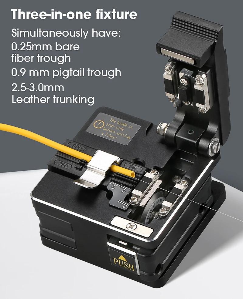 

SKL-S2 Fiber Cleaver Knives Fiber optic cable pigtail Bare Fiber cutting knives Fiber cutting machine Blue