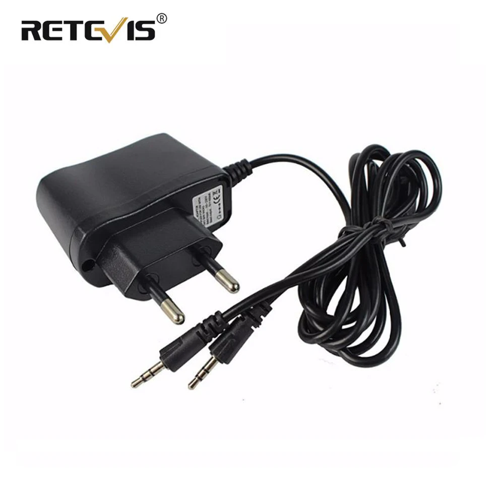 Cargador adaptador Original 2 en 1 RT388 para Retevis RT-388, entrada 110-240V, salida 5V, 1A, cargador para walkie-talkie J7027C