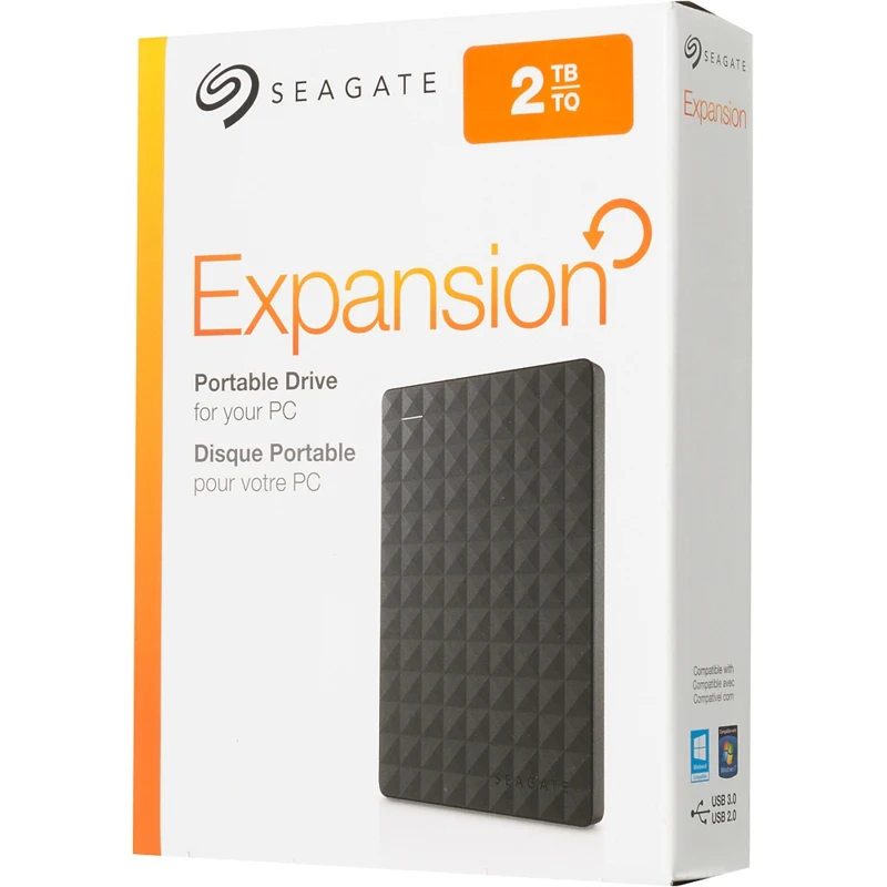 Жесткий диск Seagate Original USB 3.0 2Tb STEA2000400 Expansion Portable 2.5" черный