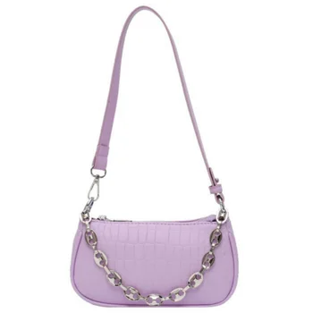 

Small PU Leather Shoulder Bags for Women New Elegant Female Handbags Chain Design Small Tote Bags Ladies' Travel Crossbody Bags