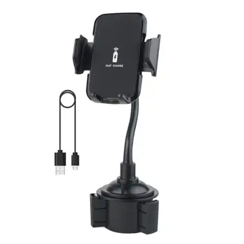 

Wireless Wireless Car Charger Stand 360 Degree Fast Wireless Charging Cup Phone Holder Mount for iPhone 11 Samsung Huawei Xiaomi