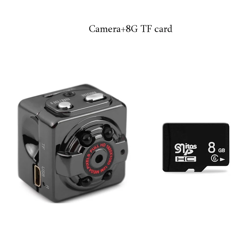 camera with 8G 480p HD1080P мини камера датчик ночного видения Видеокамера микро видеокамера с 32G TFcard DVR DV регистратор движения Поддержка удаленного просмотра - Цвет: camera with 8G 480p