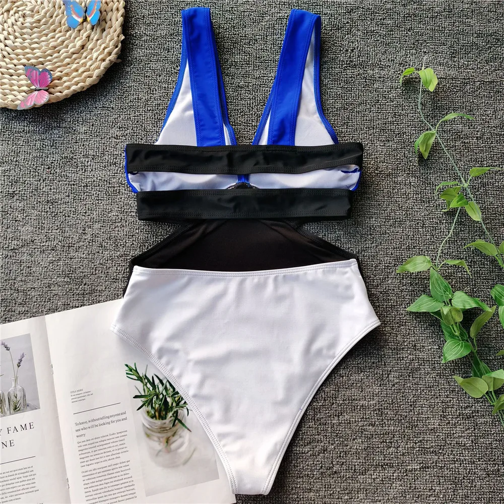 Vigorashely Sexy Tiefer V-Ausschnitt Bademode Damen Vintage Einteiliger Badeanzug 2026 Hochgeschnittener Monokini Badeanzug Schwimmbekleidung – Detail 32