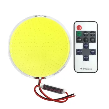 

DC12V Dimmable Round COB LED Lamp Panel Lights 12V 50W LED Bulb with Dimmer Blue Warm Cold White Color Aluminum COB Board 108MM