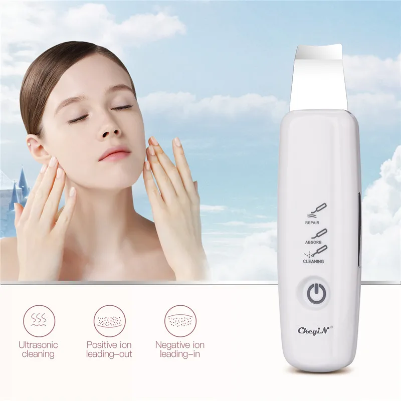 

Deep Cleaning Pore Facial Ultrasonic Ion Skin Scrubber Ultrasound Cleaner Skin Care Face Lifting Anti Aging Peeling Extractor