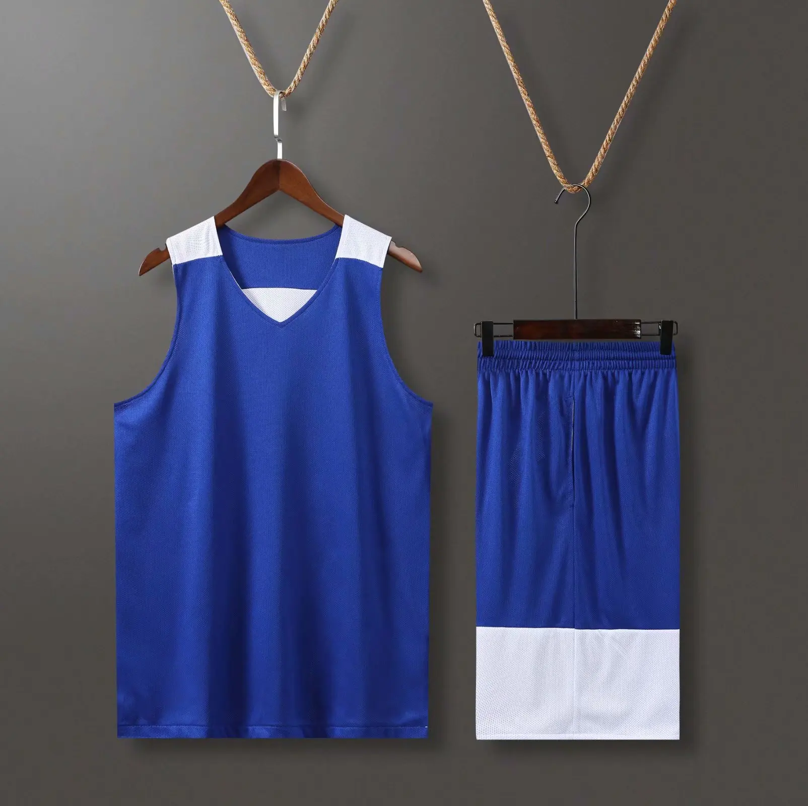 Double sided basketball training jersey set team tracksuits breathable basketball jerseys uniforms customized adult men kids basketball jerseys