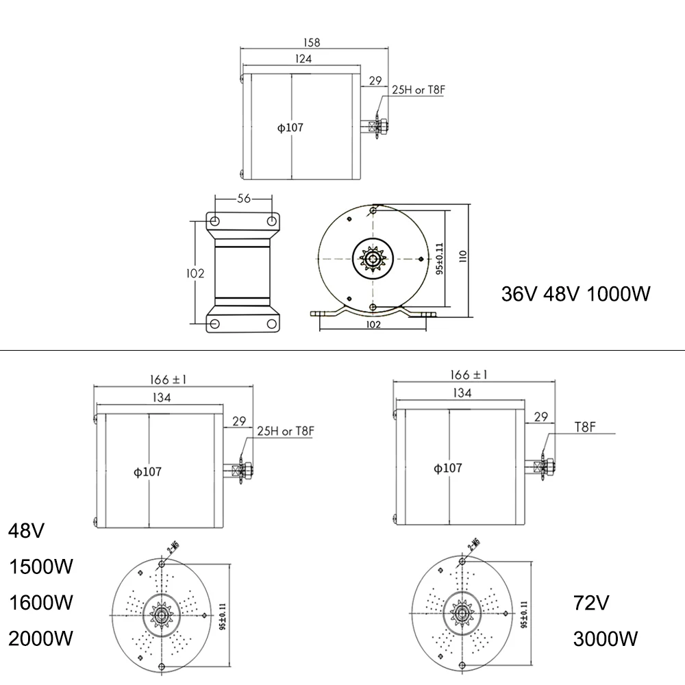 US $286.09 Electric Scooter Motor Kit 48V72V 3000W 50A Electric Go kart kit Electric High Speed Hub Motor Skateboard Ebike Motor Controlle