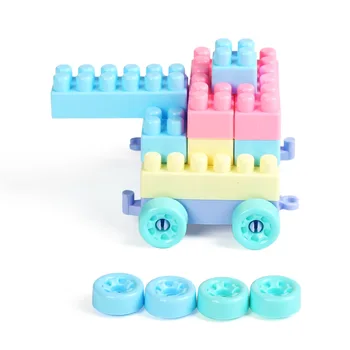 

Children's 100pcs Assembled Building Blocks Large Particles Toy Storage Box Puzzle Fight Inserted DIY Toy Building Blocks Access