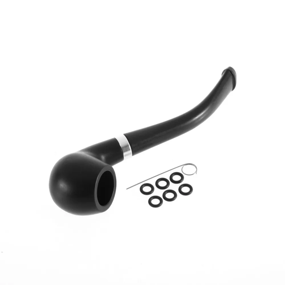 

1pcs 110mm New Retro Vintage Bakelite Black Small Durable Smoking Pipe Tobacco Cigarettes Cigar Pipes Durable Smoking Tools