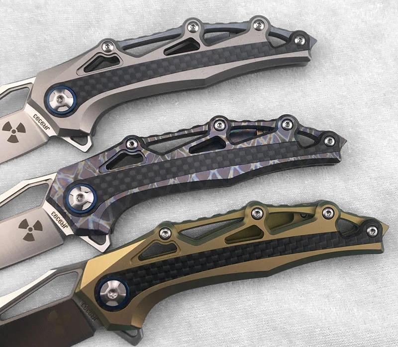 MIKER Флиппер складной нож для ежедневного использования, M390 лезвие titanium сплав+ ручка из углеродного волокна, Открытый Отдых на природе охотничий нож выживания EDC инструмент подарок
