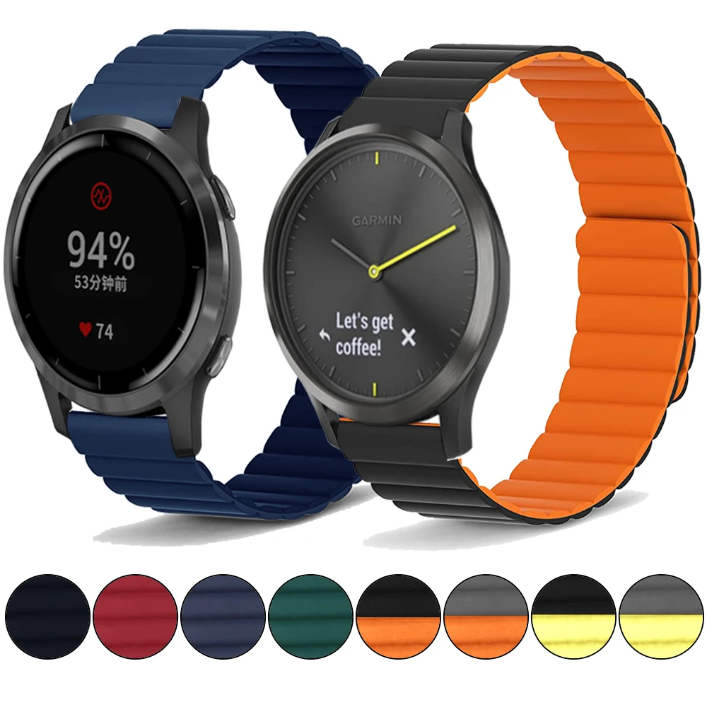 Silicone Strap for Garmin Vivoactive 3 4 HR Watch Band for