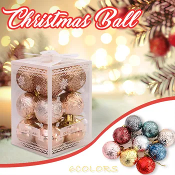 

12pcs Christmas Tree Xmas Balls Decorations Baubles Party Wedding Different colors Ornament Hang on the Christmas tree