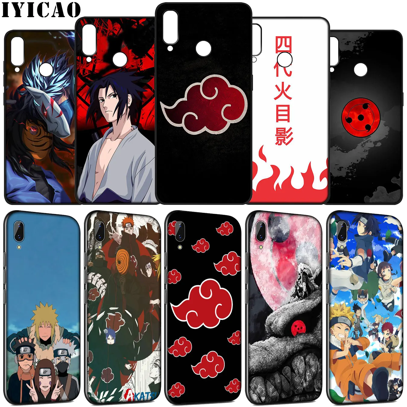 Мягкий чехол Naruto Sasuke Kakashi для Huawei Y9 Y7 Y6 Prime 2019 2018 Honor view 20 8C 8X 8 9 9X 10 Lite 7C 7X 7A Pro |