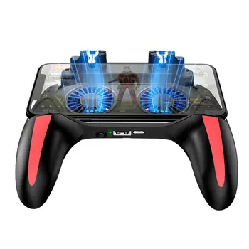 

2-in-1 Dual Fan Mobile Phone Radiator Cellphone Power Bank Portable Phone Peripheral Fast Cooling Gamepad Silent Cooler