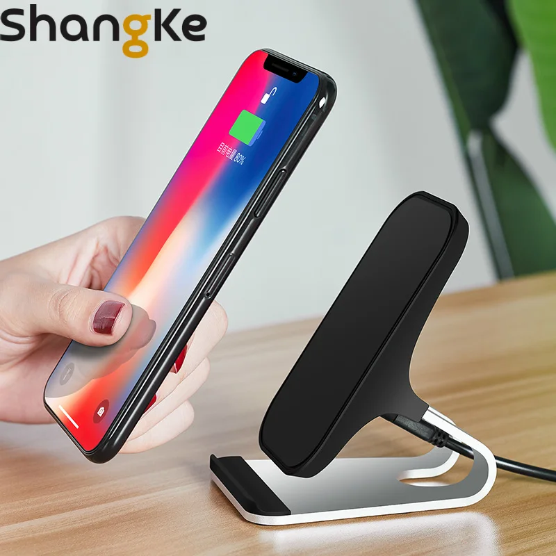 

Wireless Charger Qi Fast charging bracket For iPhone 8 8 Plus X XS XR Phone Charger Pad Dock Station For Samsung S8 S9 Note8