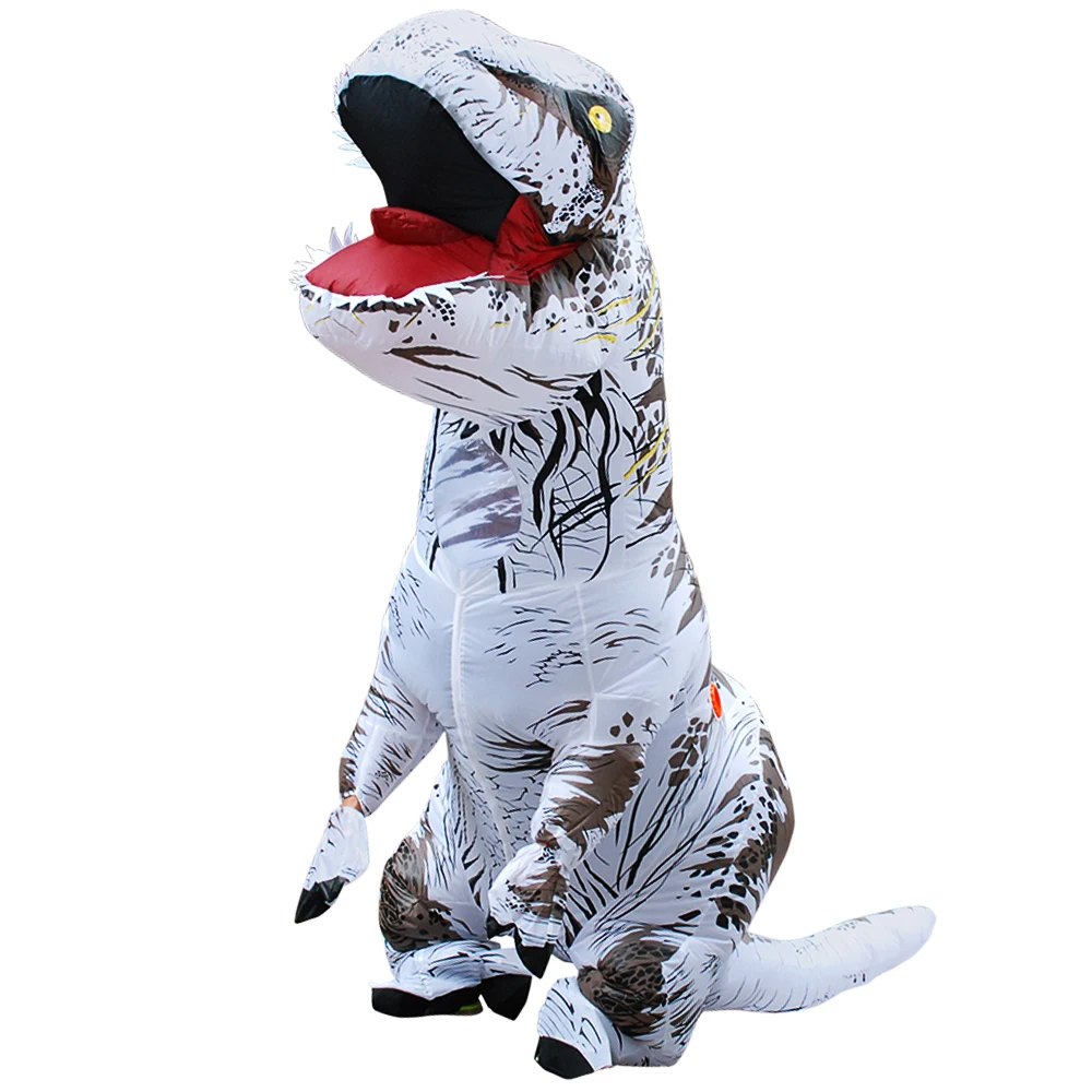 thumbnail image 1 of Disfraces inflables de dinosaurio T-Rex para adultos y niños, disfraz de mascota de Purim, Halloween, Navidad, fiesta de Anime, disfraces de Cosplay, trajes elegantes, 1 of 5