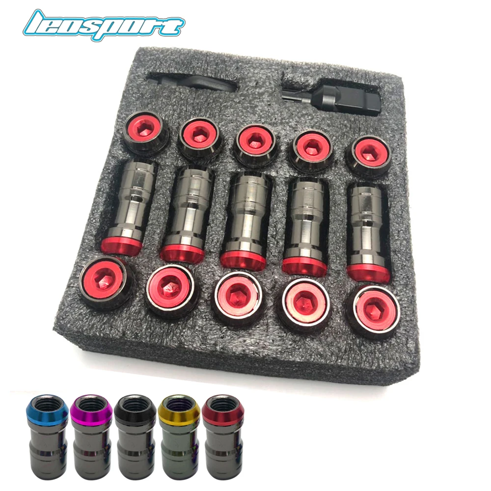 

Concealed Heptagon Formula Steel Wheels Lock Lug Nuts M12X1.5/M12x1.25 20PCS/set Acorn Rim Close