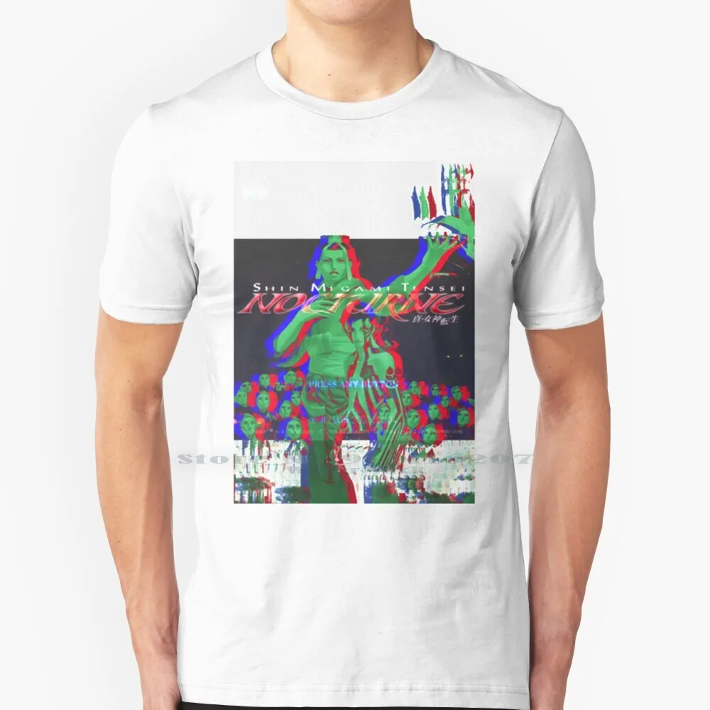 Shin Megami Tensei Iii Nocturne T Shirt 100% Puro Cotone Smt Megaten Shin Megumi Tensei Atlus Nocturne Tre 3 Demifiend