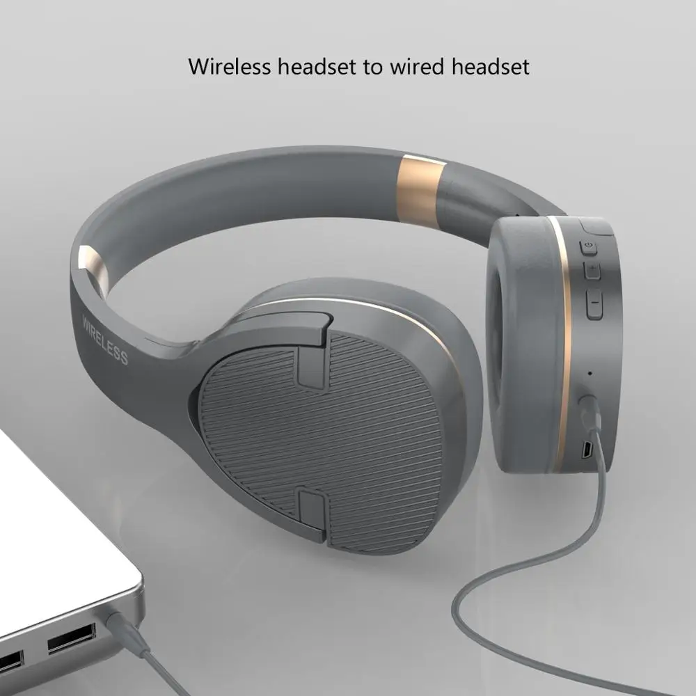 3,5 мм Проводные Bluetooth 5,0 беспроводные наушники эргономичные 3D стерео складные наушники Поддержка TF карты микрофон для смартфона подарок