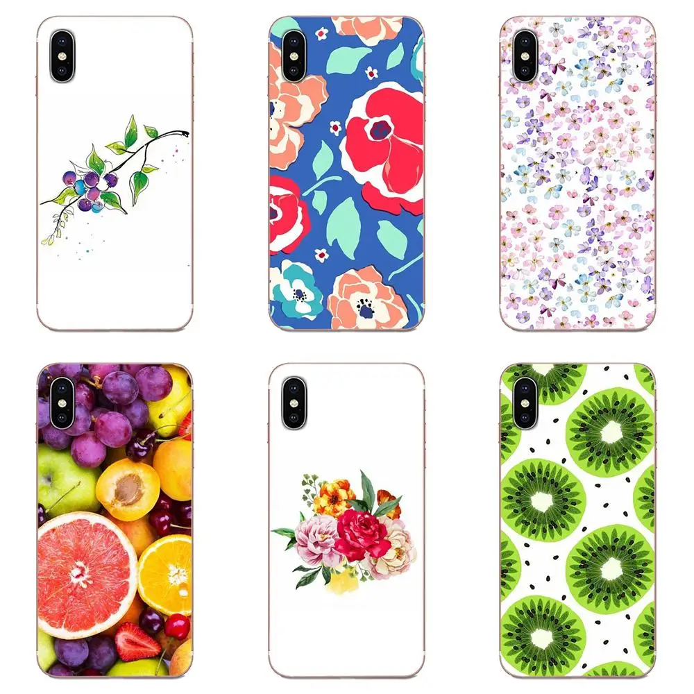 Акварельные Цветы фрукты Роза Пион для Huawei Honor Mate Nova Note 20 20s 30 5 5I 5T 6 7I 7C 8A 8X 9X 10 Pro Lite