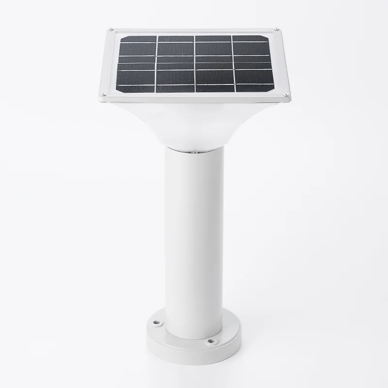 H340mm-Square Для подсветки газона с питанием от солнечной панели лампа современный простой сад свет для дорожка для парковки освещение украшение алюминиевый наружный световой столб IP65 водонепроницаемый - Испускаемый цвет: H340mm-Square