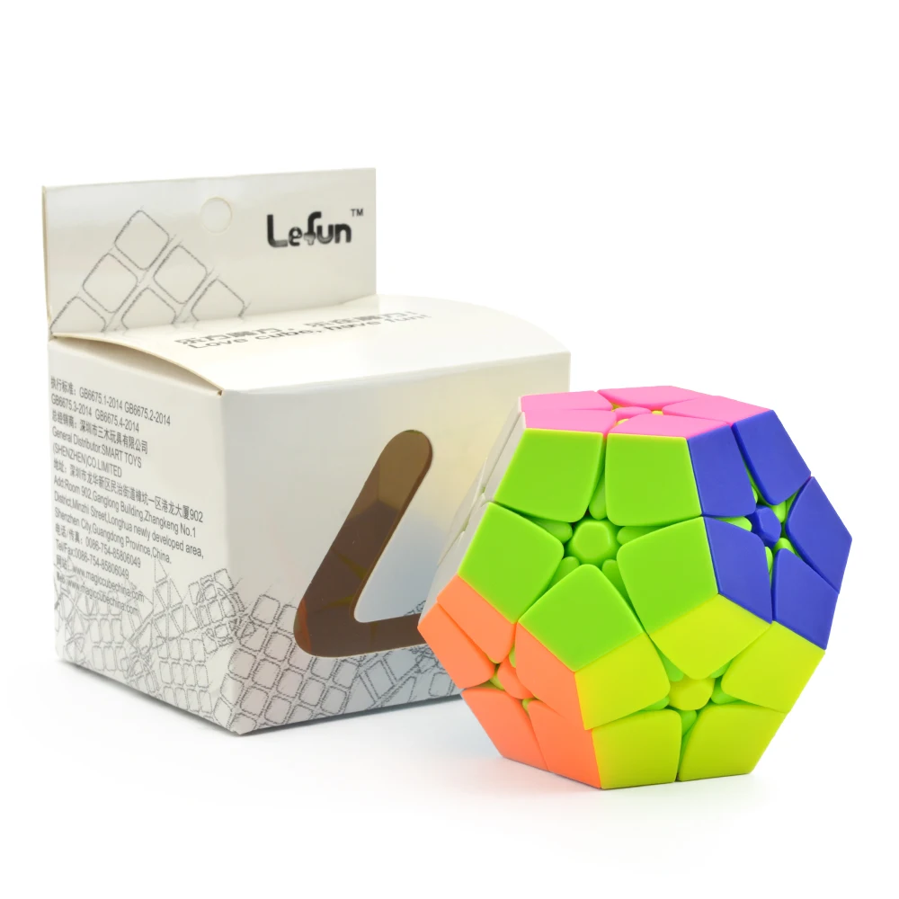 Lefun 2x2 Megamin волшебный куб без наклеек 2 слоя Wumofang профессиональная головоломка скоростные кубики развивающие специальные игрушки
