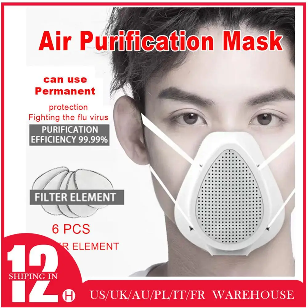 

USB Charging Electric PM2.5 Haze Breathing Valve Filtering Cycling Mask Anti Dust Adult Filter Face Masks
