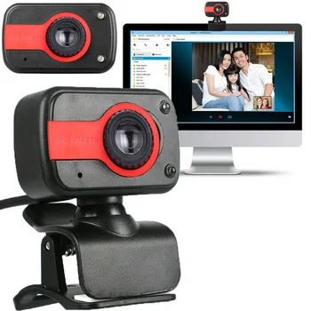 

Rotatable Digital USB Computer Webcam with Microphone PC Video Camera Laptop Home KQS8