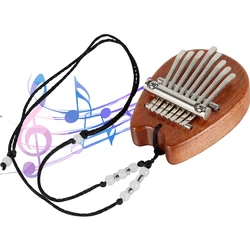 Piano à pouce Portable à 8 touches, Mini Kalimba exquis, pendentif Musical, Instrument à clavier, cadeau 