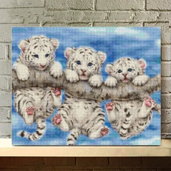 

Tiger Beast Fashion 5D Diy Diamond Painting Cartoon Characters Diamond Embroidery Animal Picture full Rhinestone Home Decor